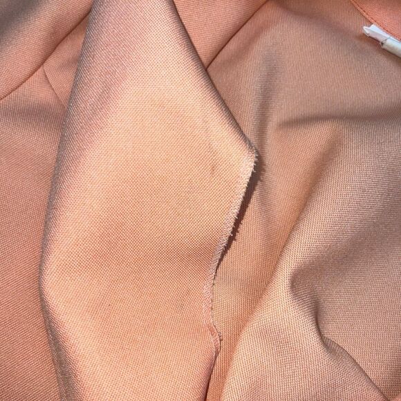 Vintage 70s Collage Town Peach Button Tie Waist Tailored Jacket Blazer Size 7/8 - Picture 4 of 8